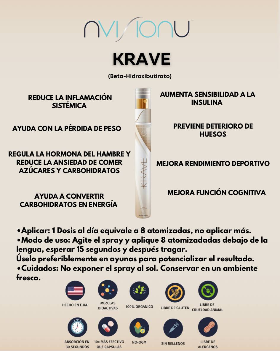 Bajar de peso (control de antojos) - Krave + ENVIO GRATIS ⭐️⭐️⭐️⭐️⭐️