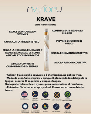 Bajar de peso (control de antojos) - Krave + ENVIO GRATIS ⭐️⭐️⭐️⭐️⭐️